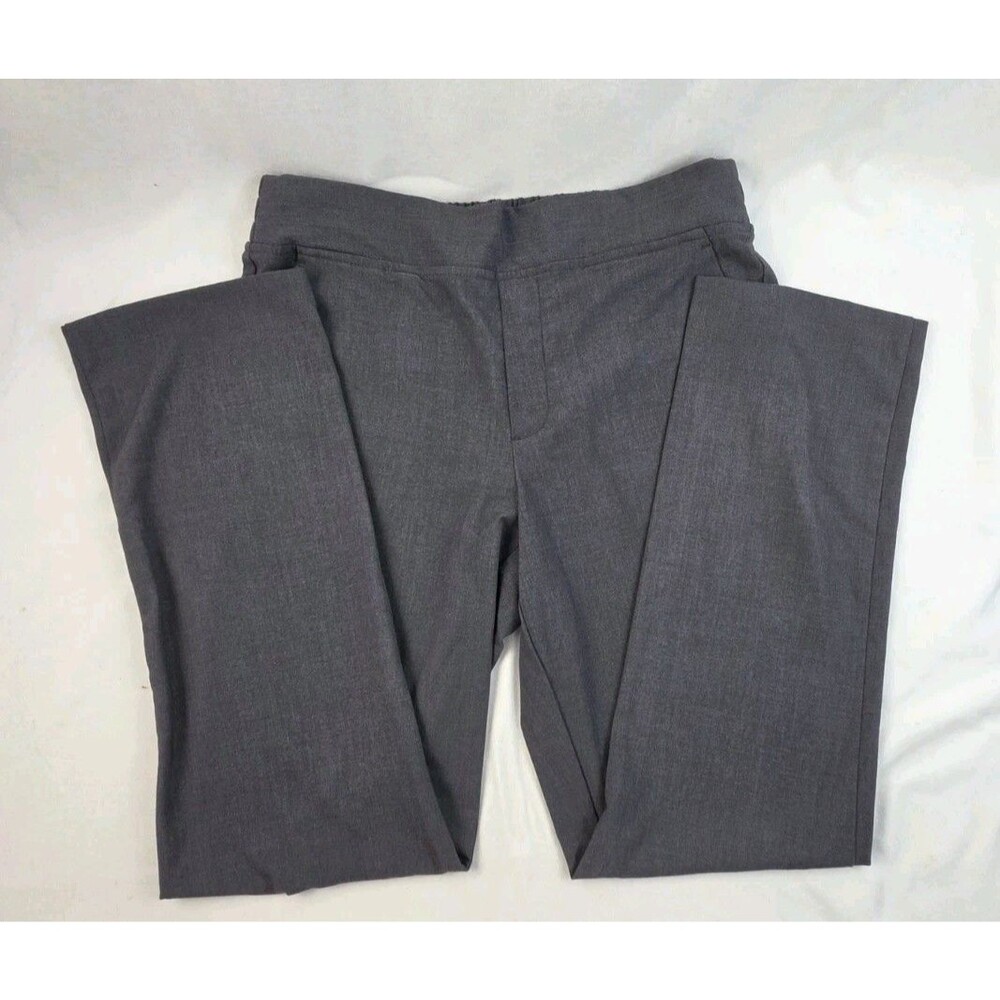 Charcoal Grey Knit Pull-On Dress Pants